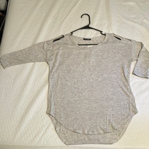 Knit, keyhole shoulder top